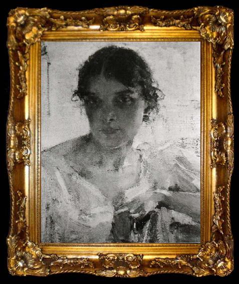 framed  Nikolay Fechin Artist-s Wife, ta009-2
